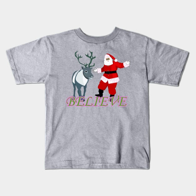 Christmas and New Year Kids T-Shirt by momomoma